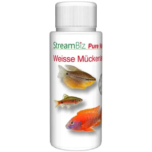Streambiz Pure Nature Weiße Mückenlarven, 100 ml Nur Für Kurze Zeit